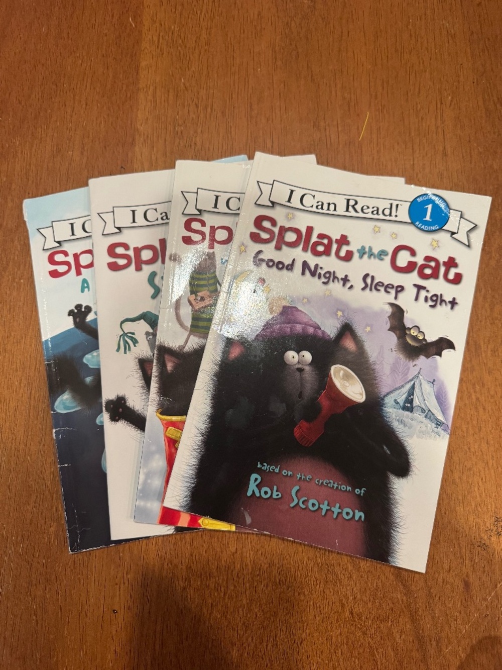 Splat the Cat I Can Read! Level 1 Book Set of 4 | Rob Scotton | Early Readers